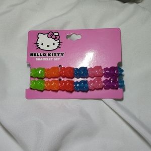 NWT- Hello Kitty Candy Charms Stretch Bracelet Set